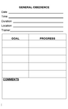 Assistance Dog Training Log