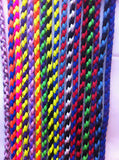 60"/5FT Braided Paracord Dog Lead Multi Coloured