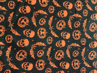 Halloween Bandanna Black + Orange